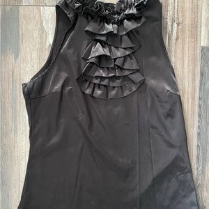 Sleevless ruffle cocktail top - zara brand